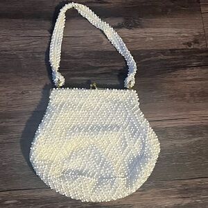 Elegant Pearl Beaded Handbag